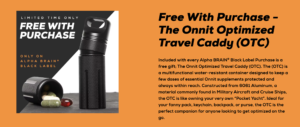 onnit optimized travel caddy